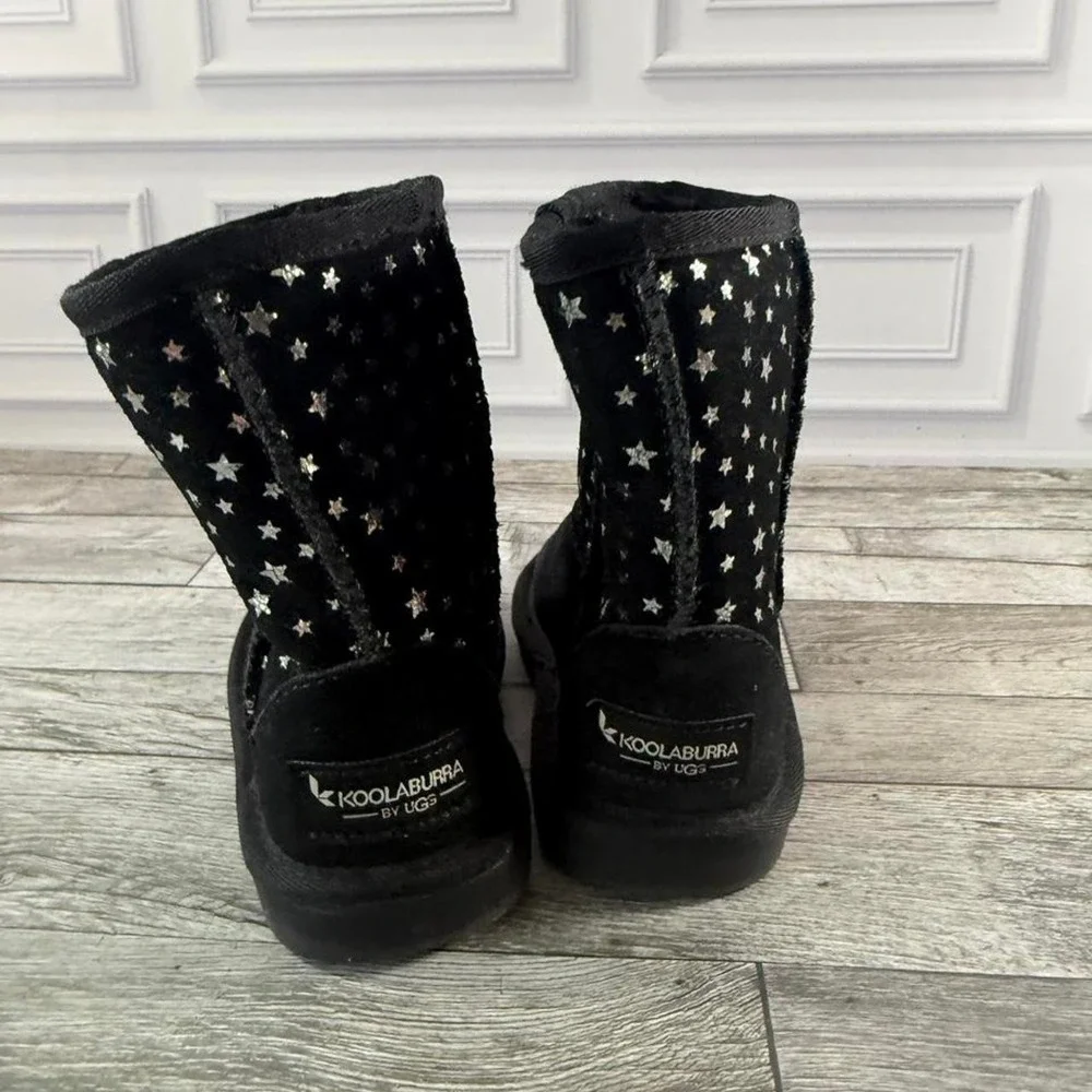 Koolaburra by UGG black boots with silver star pattern